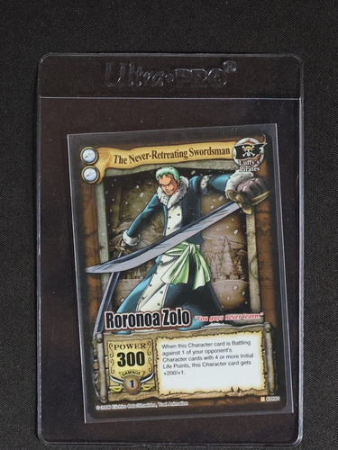 2006 One Piece CCG #003 Roronoa Zolo The Never-Retreating Swordsman — front