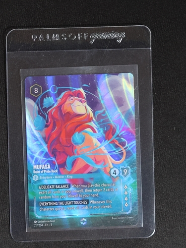 2024 Disney Lorcana #217 Mufasa Ruler of Pride Rock — front