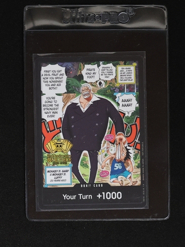 One Piece Card Game DON!! Card Monkey D. Garp 2nd Anniversary Promo — front