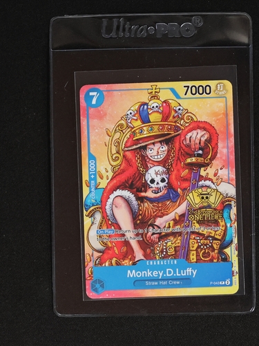 2024 One Piece Card Game P-043 Monkey D. Luffy 2nd Anniversary Promo — front