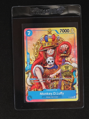 2024 One Piece Card Game P-043 Monkey D. Luffy 2nd Anniversary Promo — front