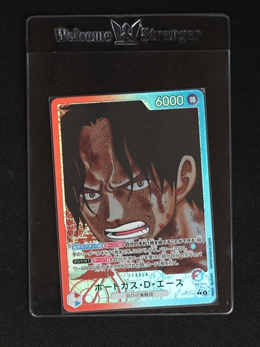 2025 One Piece TCG OP13-002 Portgas D. Ace Leader Alt Art Carrying on His Will — front