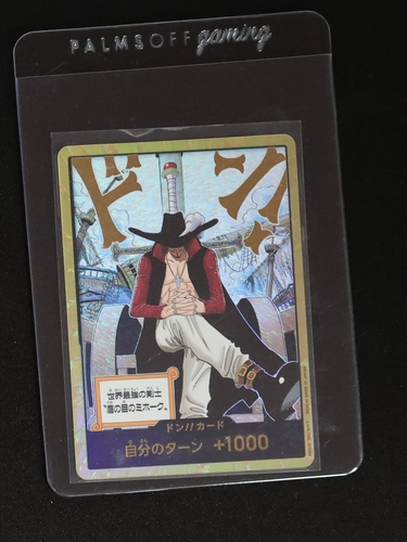 One Piece Card Game OP-14 Dracule Mihawk DON!! Card — front
