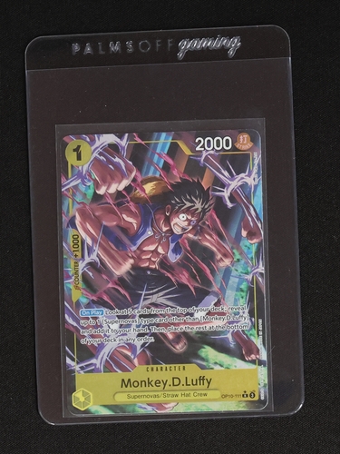 One Piece Card Game OP10-111 Monkey D. Luffy Royal Blood Parallel — front