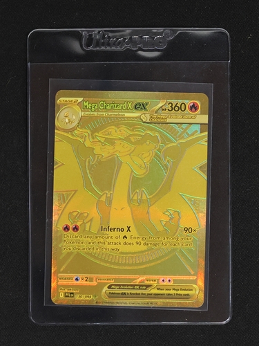2025 Pokémon Phantasmal Flames #130 Mega Charizard X ex — front