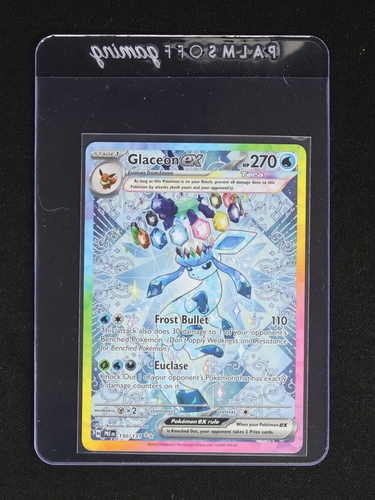 2025 Pokemon Prismatic Evolutions #026 Glaceon ex — front