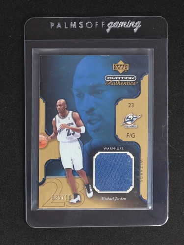 2002-03 Upper Deck Ovation Authentics Warm-Ups #23 Michael Jordan — front