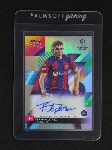 2023 Topps Finest UEFA Club Competitions #A-FL Fermin Lopez — front