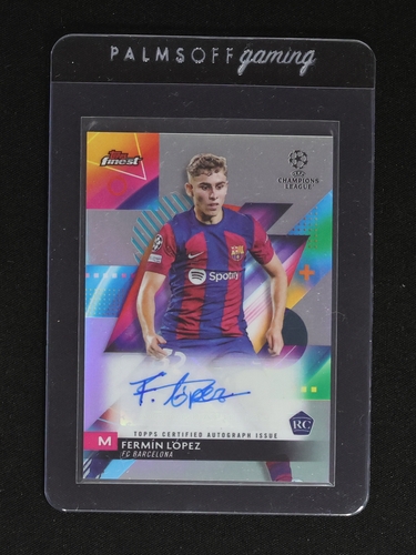 2023 Topps Finest UEFA Club Competitions #A-FL Fermin Lopez — front
