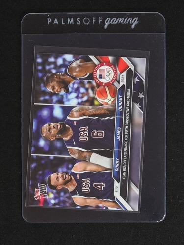 2024 Topps Now Olympic Games #26 LeBron James, Stephen Curry, Kevin Durant — front