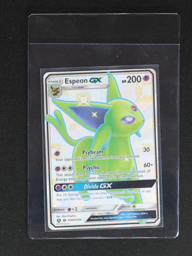 2019 Pokémon Sun & Moon Hidden Fates #SV60 Espeon GX — front