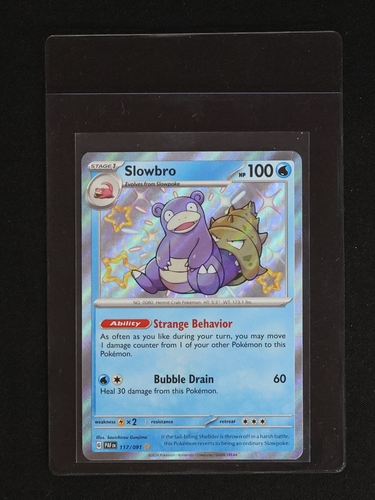 2024 Pokémon Paldean Fates #117 Slowbro Shiny Rare — front