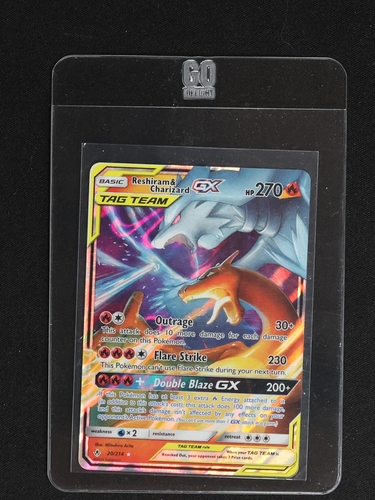 2020 Pokémon #20 Reshiram & Charizard GX — front