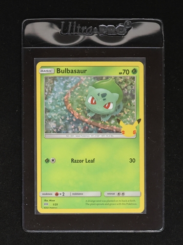 2021 Pokémon McDonald's 25th Anniversary #1 Bulbasaur — front
