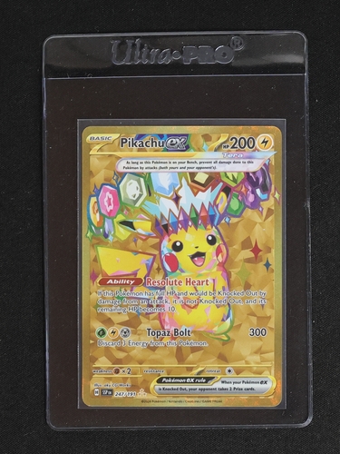 2024 Pokémon SV Surging Sparks #247 Pikachu EX — front