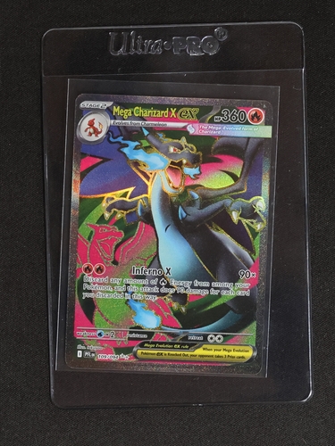 Mega Charizard X ex 109/094 Phantasmal Flames — front