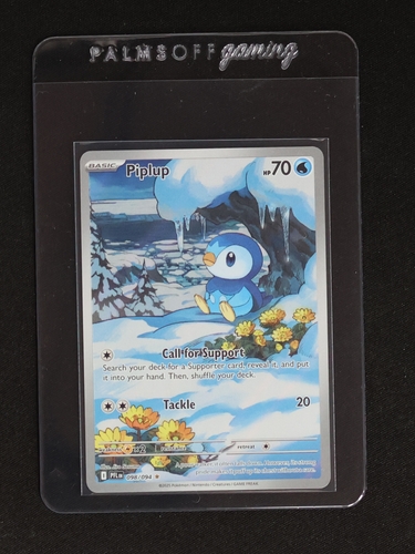2025 Pokémon Phantasmal Flames #098/094 Piplup Illustration Rare — front