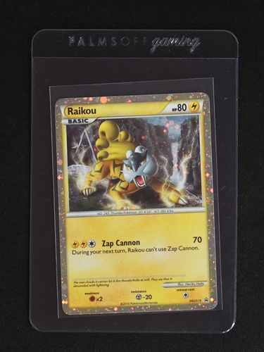 2010 Pokemon HeartGold & SoulSilver #HGSS19 Raikou — front