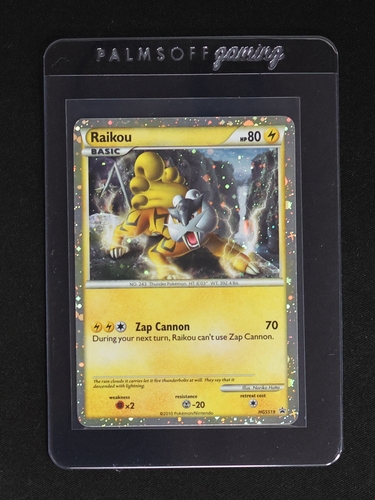 2010 Pokémon HGSS19 Raikou Black Star Promo — front