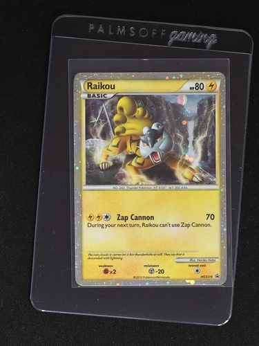 2010 Pokémon HGSS19 Raikou Black Star Promo — front