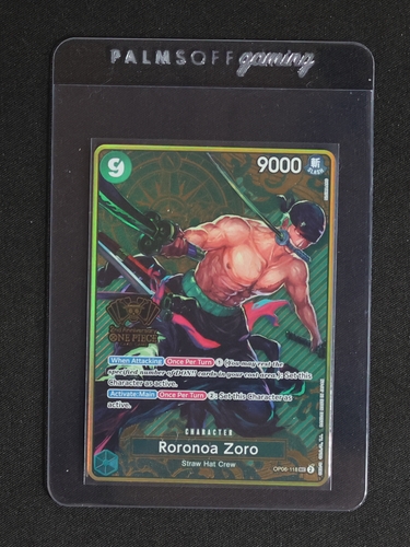 2024 One Piece TCG OP06-118 Roronoa Zoro 2nd Anniversary — front