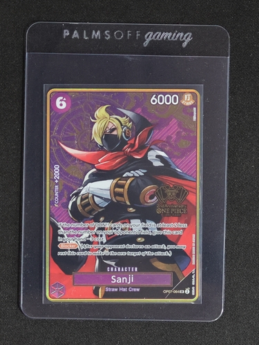 2025 One Piece OP07-064 Sanji 2nd Anniversary SR — front