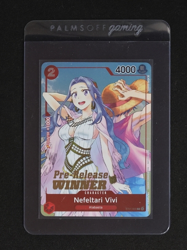2022 One Piece Card Game ST01-009 Nefeltari Vivi Pre-Release Winner — front