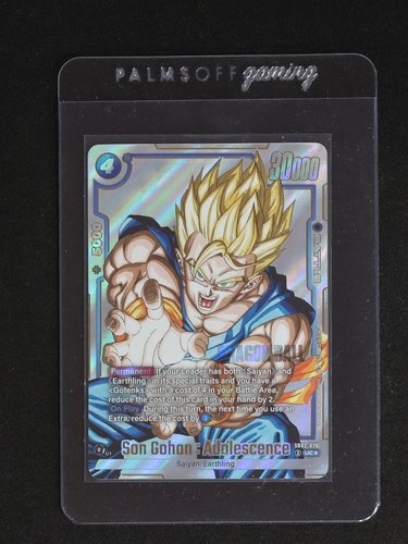 Dragon Ball Super Card Game SB02-026 Son Gohan : Adolescence — front