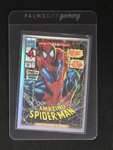 2024 Marvel Masterpieces '92 Platinum Variant Cover Spider-Man #87-V — front