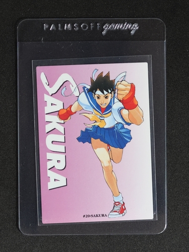 1997 Bandai Carddass Masters All Capcom World #20 Sakura Kasugano — front