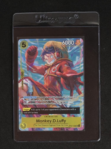 2025 One Piece TCG OP07-109 Monkey D. Luffy Illustration Box Vol. 3 Promo — front