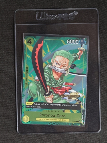 2024 One Piece Card Game P-042 Roronoa Zoro Championship Event Pack Promo — front