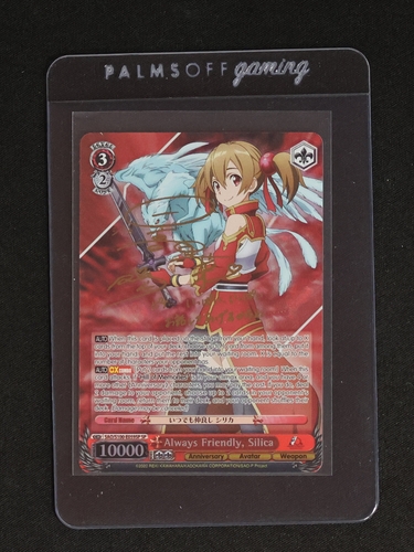 Weiss Schwarz Sword Art Online 10th Anniversary #SAO/S100-E059SP Always Friendly, Silica — front