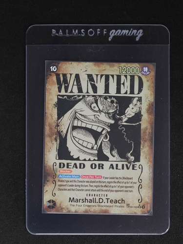 2024 One Piece OP09-093 Marshall D. Teach Wanted Poster — front