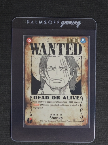 2024 One Piece Card Game OP09-004 Shanks Wanted Poster — front