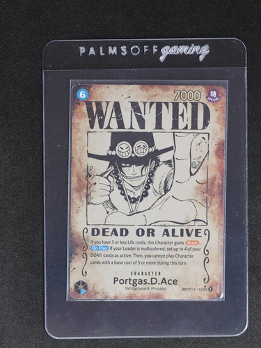 2025 One Piece TCG OP13-119 Portgas D. Ace Wanted Poster — front
