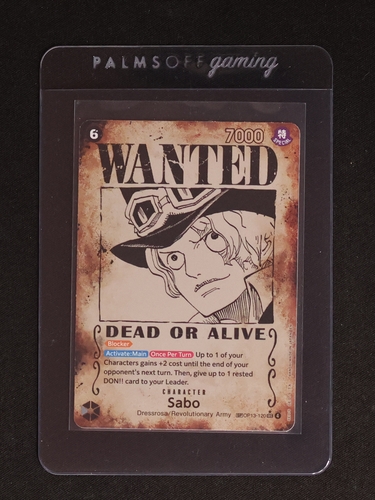2025 One Piece OP13-120 Sabo Wanted Poster — front