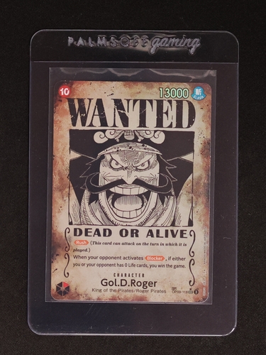 2025 One Piece Card OP09-118 Gol D. Roger Wanted Poster — front