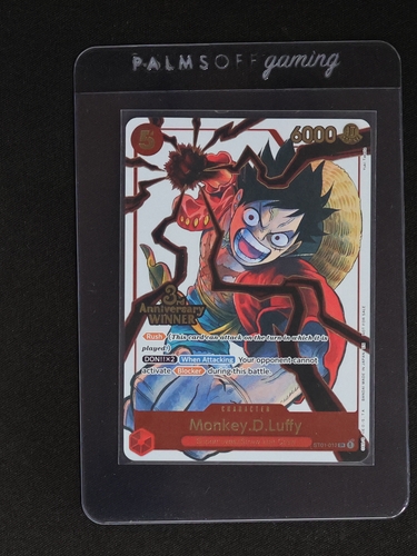 2025 One Piece TCG ST01-012 Monkey D. Luffy 3rd Anniversary Winner — front