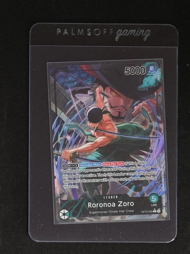 2025 One Piece Legacy of the Master OP12-020 Roronoa Zoro Alternate Art — front