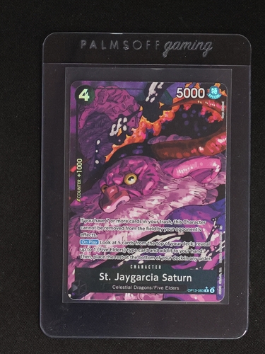 2025 One Piece Card Game OP13-083 St. Jaygarcia Saturn — front
