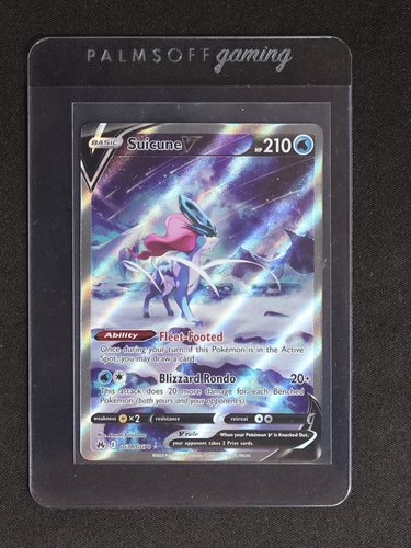 2023 Pokemon Sword and Shield Crown Zenith Suicune V #GG38 — front