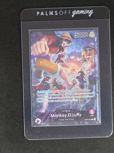 2024 One Piece Promo OP05-060 Monkey D. Luffy PSA Magazine Exclusive — front