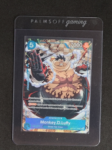 2025 One Piece TCG OP11-058 Monkey.D.Luffy Carrying On His Will Treasure Rare — front