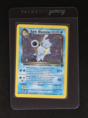 2000 Pokémon Team Rocket #3 Dark Blastoise — front