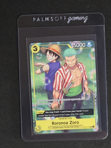 One Piece TCG 2025 OP10-113 Roronoa Zoro — front