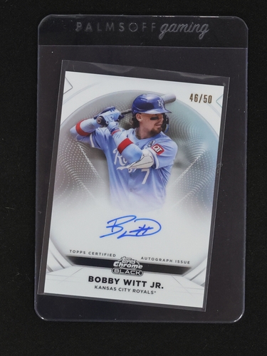 2025 Topps Chrome Black #46 Bobby Witt Jr. — front