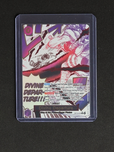2025 One Piece OP13-076 Carrying On His Will Divine Departure Alternate Art — front