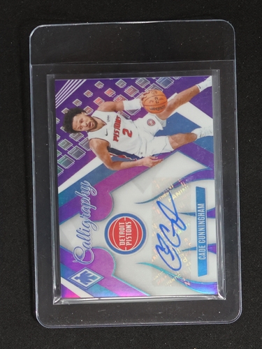 2023-24 Panini Phoenix Calligraphy #CG-CCH Cade Cunningham — front