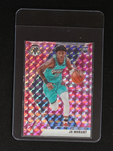 2019-20 Panini Mosaic #219 Ja Morant Pink Camo Prizm Rookie — front